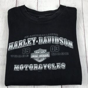 HARLEY- DAVIDSON Men's 1903 Trade Mark/Motorcycles Graphic Short Sleeve Shirt
